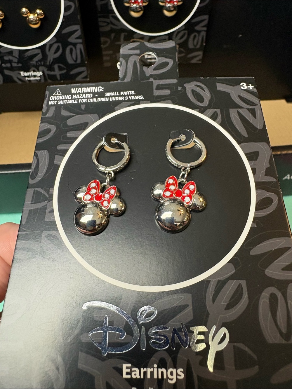 NWT Disney Silver Dangle Minnie Character Earrings - Picture 4 of 6